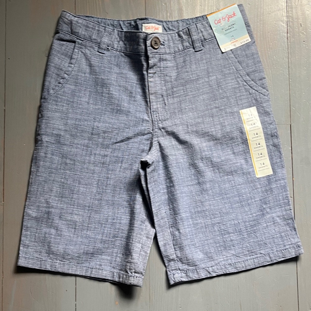 Cat & Jack Light Blue Chambray Boys' Shorts